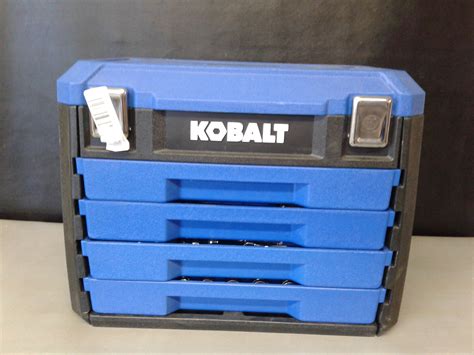 100 piece sae drill set metal box|Kobalt 100.